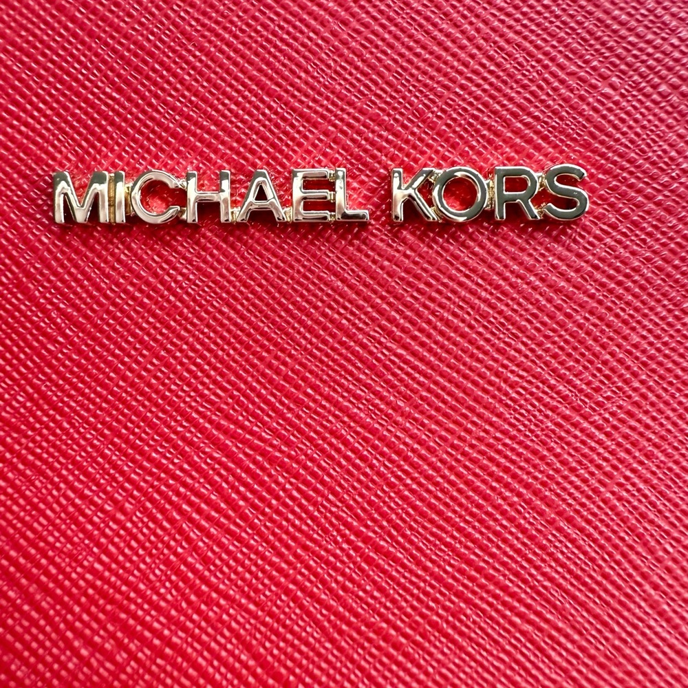 NWOT Michael Kors Scarlet Red Tote - Picture 7 of 7